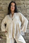 Santos Cotton Zahra Embroidered Smock Stone /10=